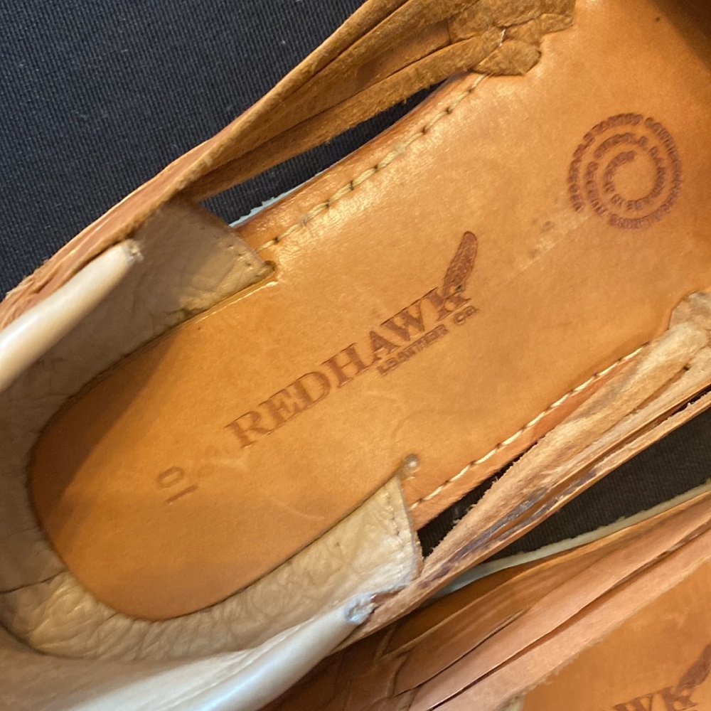 Woven Leather Slip-On Flats in Tan - Women - Picture 5 of 7